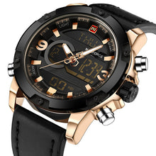 Load image into Gallery viewer, Free-Shipping NAVIFORCE Luxury Brand Men Analog Digital Leather Sports Watches Men&#39;s Army Military Watch Man Quartz Clock Relogio Masculino