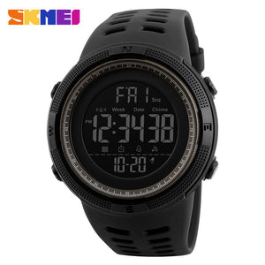 Free-Shipping Men Sports Watches Countdown Double Time Watch Alarm Chrono Digital Wristwatches 50M Waterproof Relogio Masculino 1251