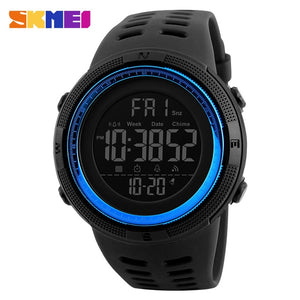 Free-Shipping Men Sports Watches Countdown Double Time Watch Alarm Chrono Digital Wristwatches 50M Waterproof Relogio Masculino 1251