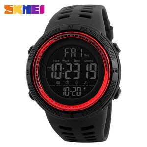 Free-Shipping Men Sports Watches Countdown Double Time Watch Alarm Chrono Digital Wristwatches 50M Waterproof Relogio Masculino