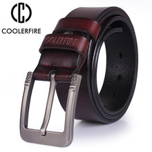 Load image into Gallery viewer, Free-Shipping High quality genuine leather belt luxury designer belts men new fashion Strap male Jeans for man cowboy free shipping belt men