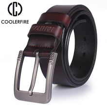 Load image into Gallery viewer, Free-Shipping High quality genuine leather belt luxury designer belts men new fashion Strap male Jeans for man cowboy free shipping belt men