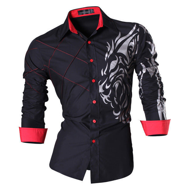 Free-Shipping 2018 Spring Autumn Features Shirts Men Casual Jeans Shirt New Arrival Long Sleeve Casual Slim Fit Male Shirts Z030