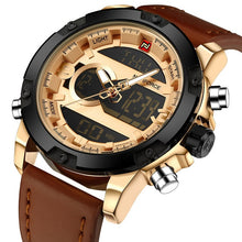 Load image into Gallery viewer, Free-Shipping NAVIFORCE Luxury Brand Men Analog Digital Leather Sports Watches Men&#39;s Army Military Watch Man Quartz Clock Relogio Masculino