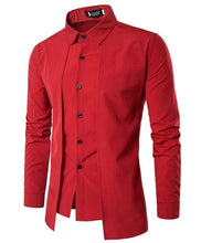 Load image into Gallery viewer, Free-Shipping Men&#39;S Shirts 2018 Long-Sleeved Casual Two Pieces Chemise Homme Solid Arrival Dress High Quality Men&#39;S Shirts XXL