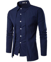 Load image into Gallery viewer, Free-Shipping Men&#39;S Shirts 2018 Long-Sleeved Casual Two Pieces Chemise Homme Solid Arrival Dress High Quality Men&#39;S Shirts XXL