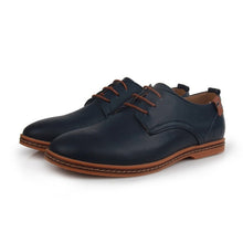 Load image into Gallery viewer, Free-Shipping 2018 Leather Casual Men Shoes Fashion Men Flats Round Toe Comfortable Office Men Dress Shoes Plus Size 38-48