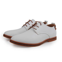Load image into Gallery viewer, Free-Shipping 2018 Leather Casual Men Shoes Fashion Men Flats Round Toe Comfortable Office Men Dress Shoes Plus Size 38-48