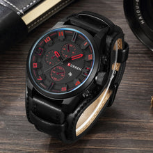 Load image into Gallery viewer, Free-Shipping CURREN Top Brand New Men Fashion Quartz Watches Men&#39;s Army Leather Sports Wrist Watch Male Military Date Clock Relogio Masculino