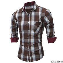 Load image into Gallery viewer, Free-Shipping JCCHENFS 2018 Fashion Brand Shirt For Men Classic Plaid Shirt Casual Men&#39;s Shirts Long Sleeve Social Dress blouse