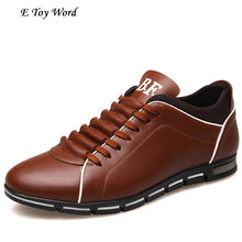 Load image into Gallery viewer, Free-Shipping Plus size 37-48 Brand Men Shoes England Trend Casual Leisure Shoes Leather Shoes Breathable For Male Footear Loafers Men&#39;s Flats