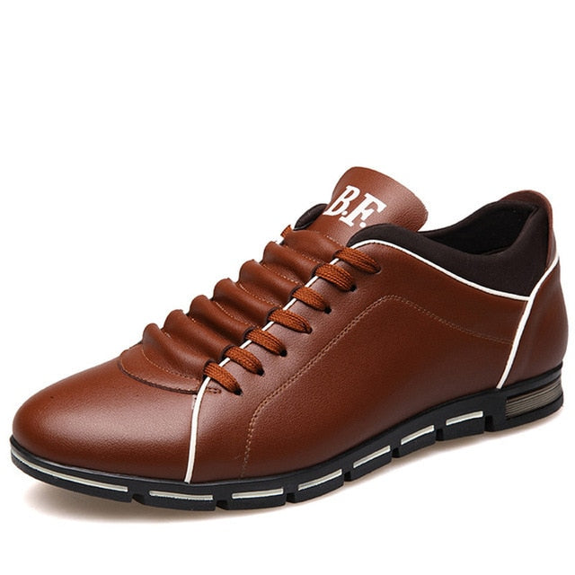 Free-Shipping Plus size 37-48 Brand Men Shoes England Trend Casual Leisure Shoes Leather Shoes Breathable For Male Footear Loafers Men's Flats