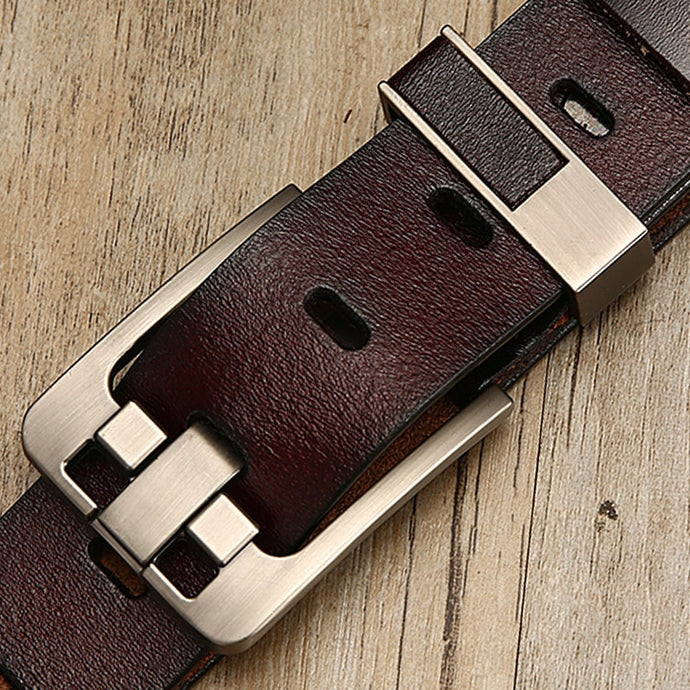 Free-Shipping [DWTS]belt male leather belt men male genuine leather strap luxury pin buckle belts for men