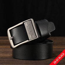 Load image into Gallery viewer, Free-Shipping [DWTS]belt male leather belt men male genuine leather strap luxury pin buckle belts for men