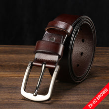 Load image into Gallery viewer, Free-Shipping [DWTS]belt male leather belt men male genuine leather strap luxury pin buckle belts for men