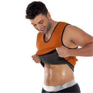 Free-Shipping Men's Neoprene Slimming Vest CAMI Hot Gym Belt Hot Shapers Body Shapewear